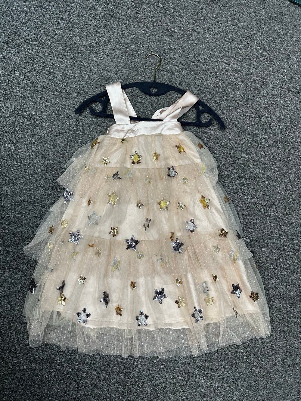 181-NWT EleStory Girls Starlet Sequin Tulle Dress 2-3T